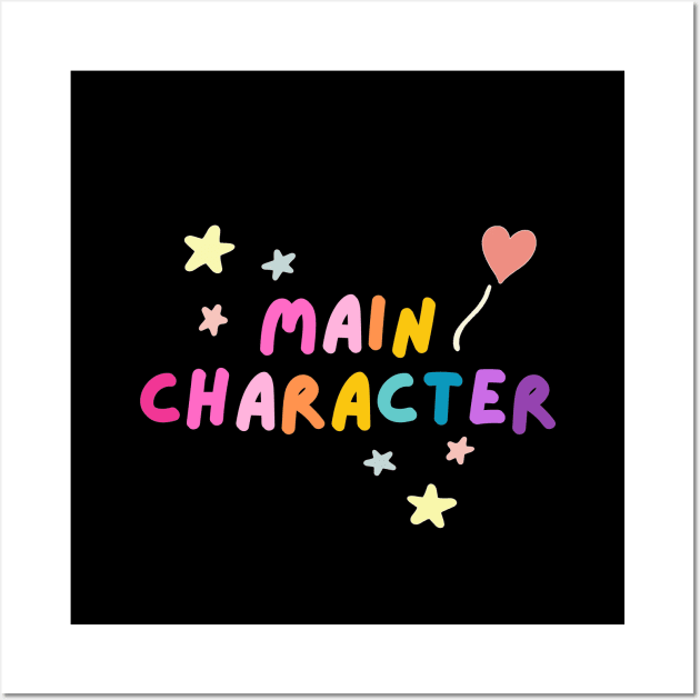 Main Character - Rainbow Aesthetic Wall Art by applebubble